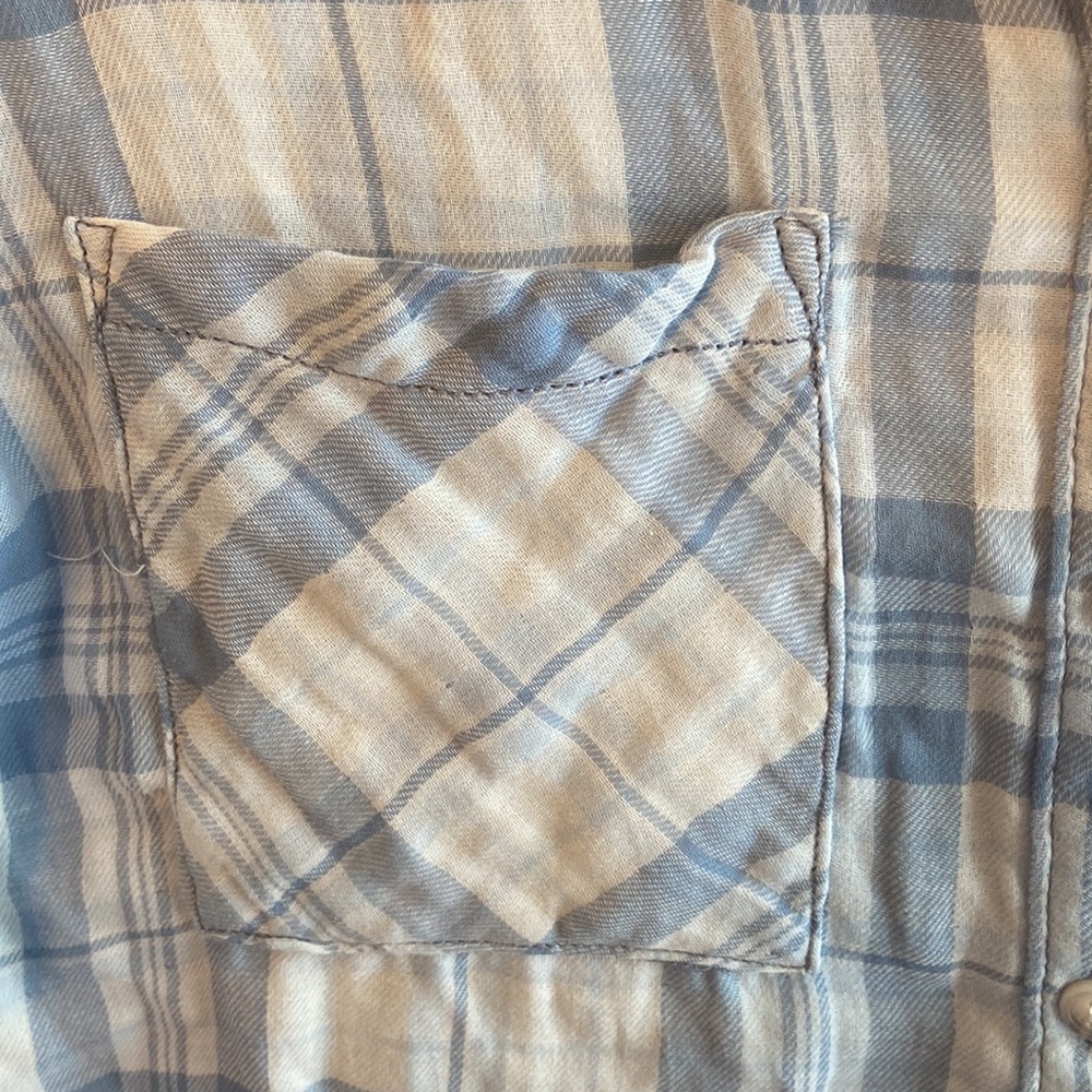 NWT Sanctuary plaid button down shirt. XS - Picture 3 of 16